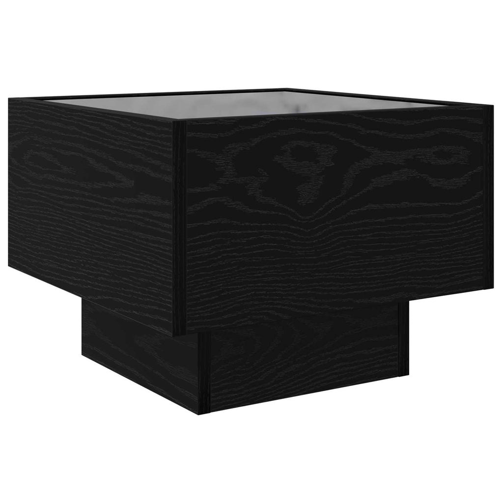 vidaXL Couchtisch Schwarz Eichen-Optik 40 x 40 x 30 cm Holzwerkstoff
