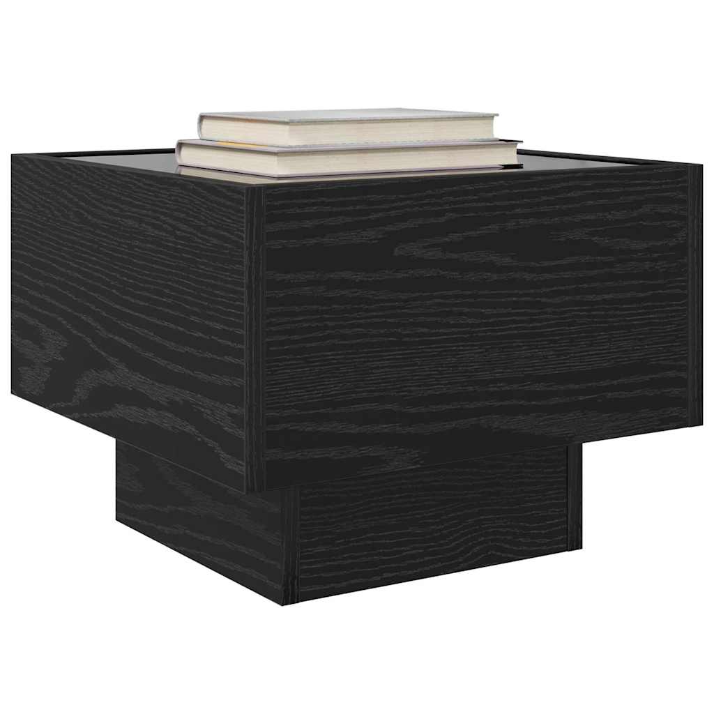 vidaXL Couchtisch Schwarz Eichen-Optik 40 x 40 x 30 cm Holzwerkstoff