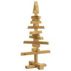 vidaXL Holz Weihnachtsbaum mit Ständer Braun 60 cm Massivholz Kiefer