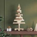 vidaXL Weihnachtsbäume mit Ständer Natur 60 cm Massivholz Kiefer