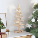 vidaXL Weihnachtsbäume mit Ständer Natur 60 cm Massivholz Kiefer