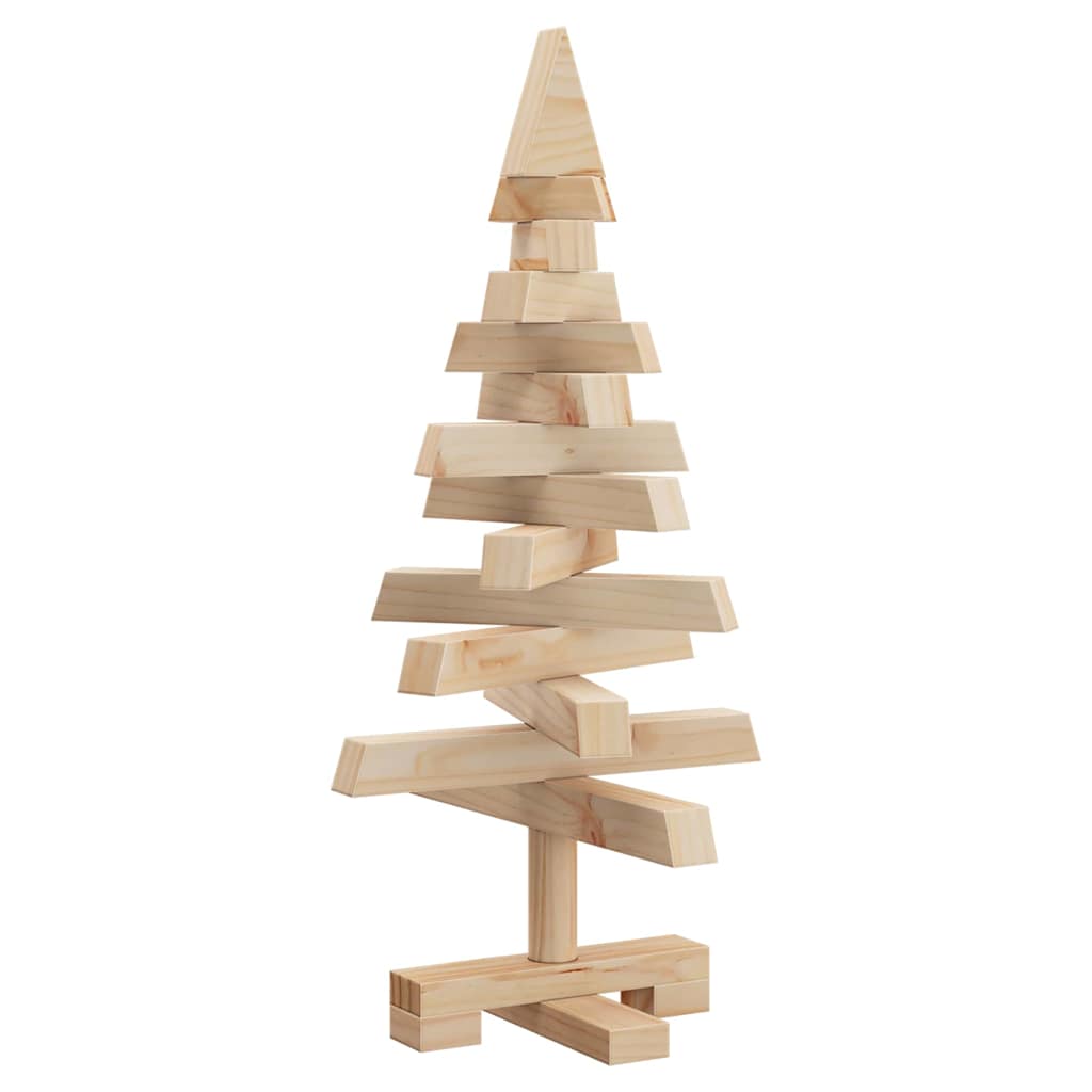 vidaXL Weihnachtsbäume mit Ständer Natur 60 cm Massivholz Kiefer