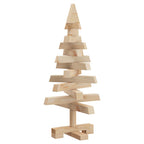 vidaXL Weihnachtsbäume mit Ständer Natur 60 cm Massivholz Kiefer