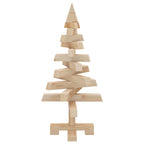 vidaXL Weihnachtsbäume mit Ständer Natur 60 cm Massivholz Kiefer