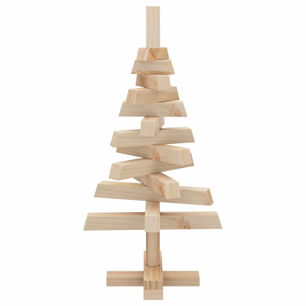 vidaXL Weihnachtsbäume mit Ständer Natur 60 cm Massivholz Kiefer