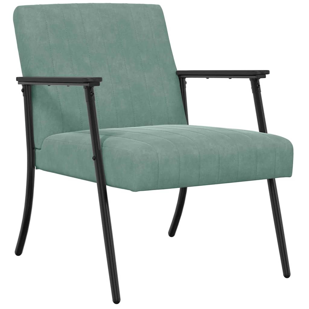 vidaXL Sessel Meergrün 59 x 75 x 78 cm Samt