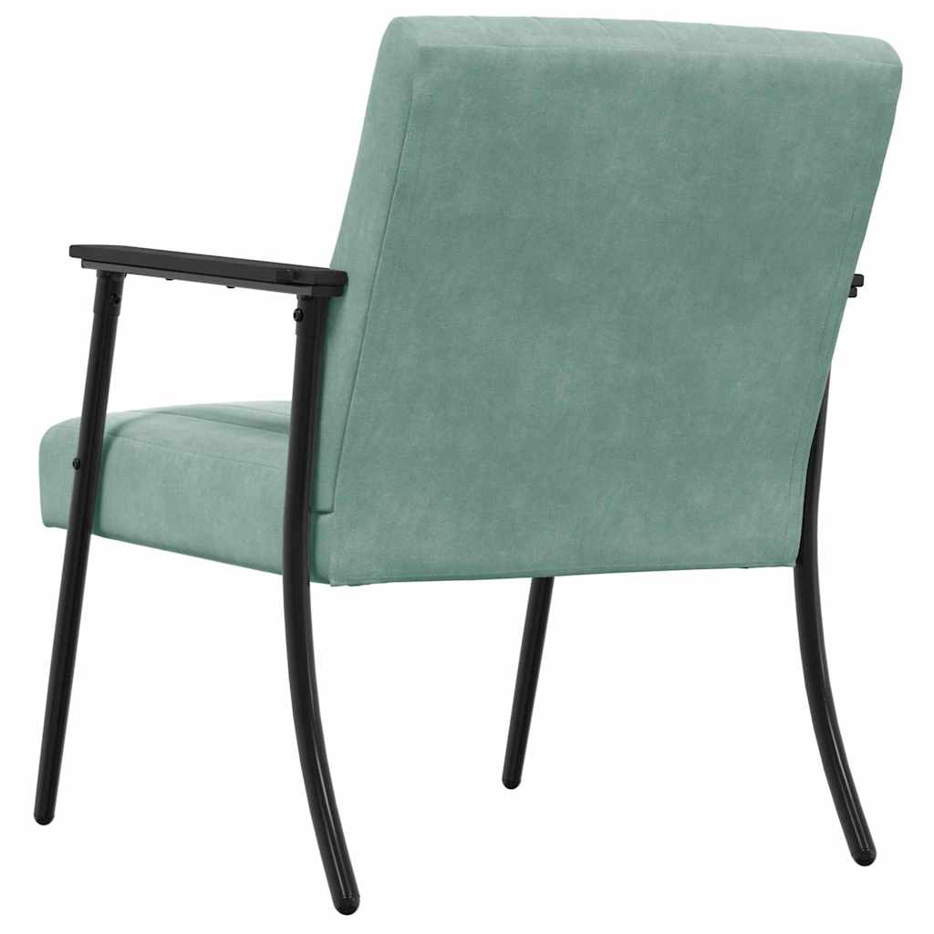 vidaXL Sessel Meergrün 59 x 75 x 78 cm Samt