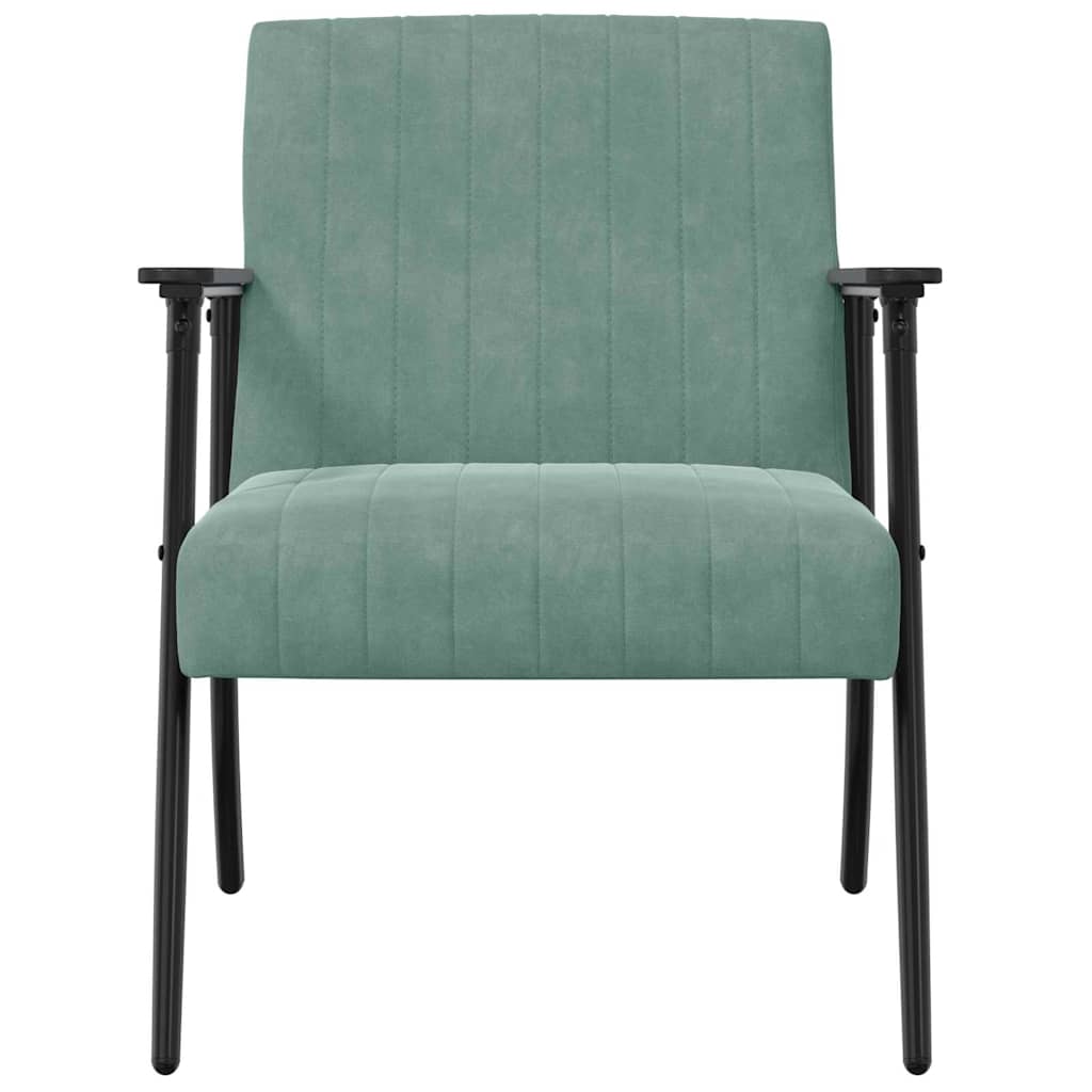 vidaXL Sessel Meergrün 59 x 75 x 78 cm Samt