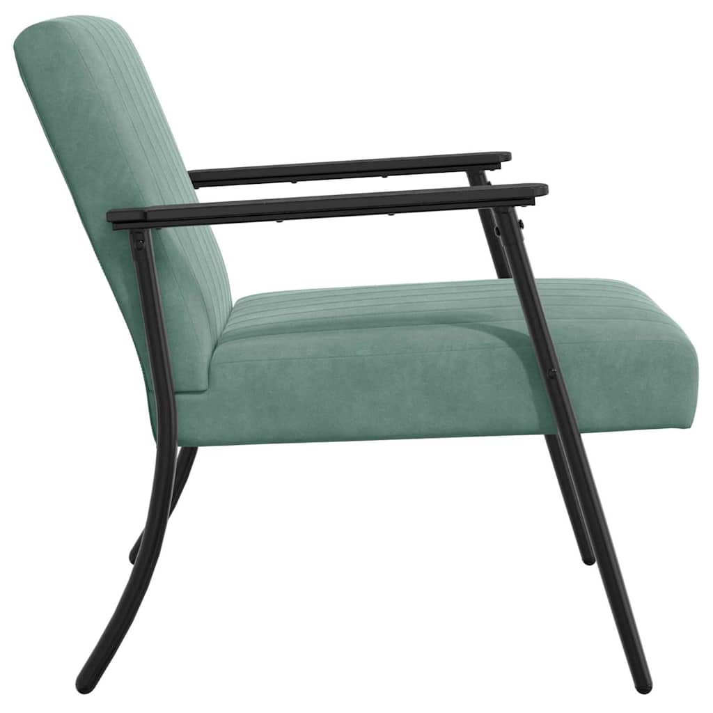 vidaXL Sessel Meergrün 59 x 75 x 78 cm Samt