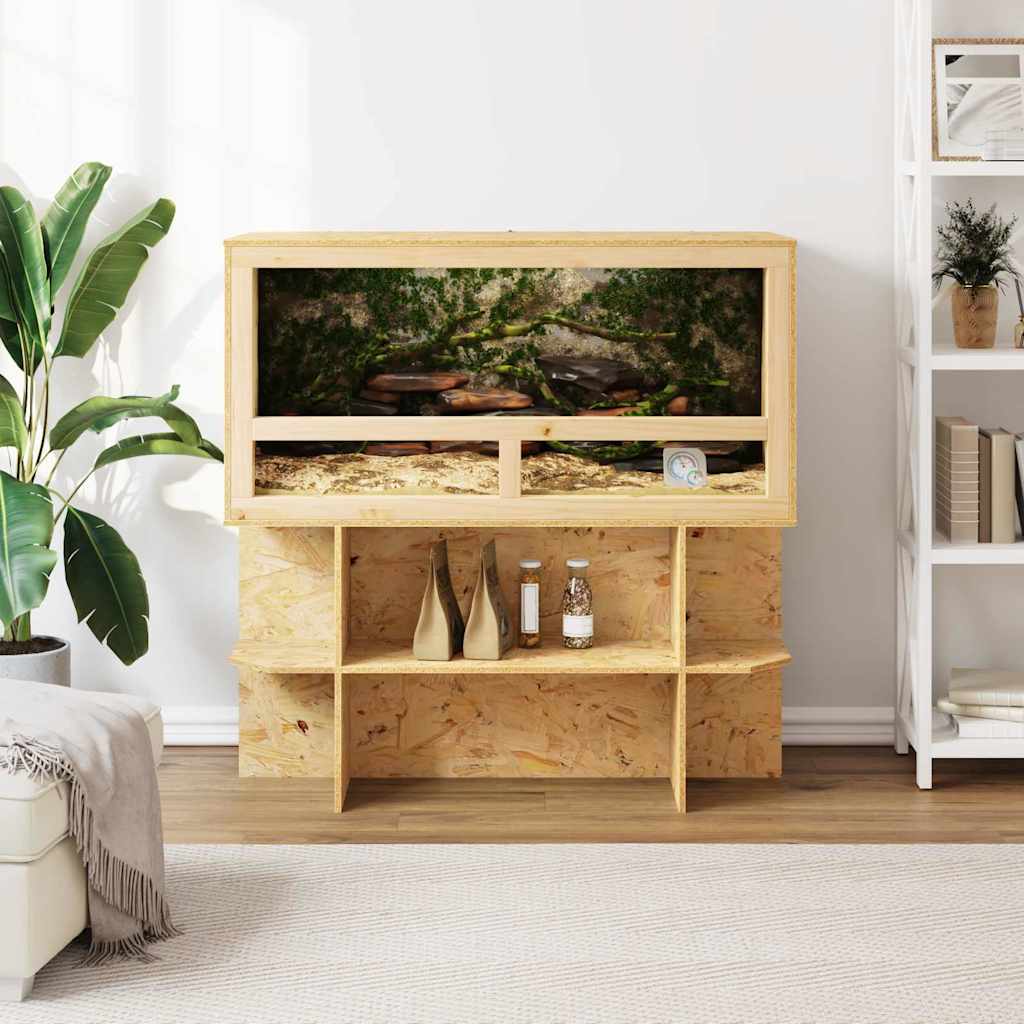 vidaXL Terrarienbasis Braun 100 x 50 x 50 cm OSB