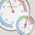 vidaXL Thermo-Hygrometer Weiß 7,5 x 7,5 x 1,2 cm ABS