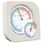 vidaXL Thermo-Hygrometer Weiß 7,5 x 7,5 x 1,2 cm ABS
