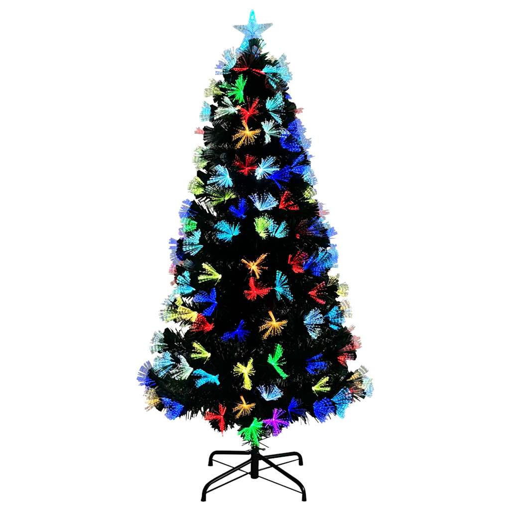 vidaXL Künstlicher Weihnachtsbaum mit 120 LEDs Grün 120 cm PVC