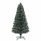 vidaXL Künstlicher Weihnachtsbaum mit 160 LEDs Grün 150 cm PVC