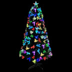vidaXL Künstlicher Weihnachtsbaum mit 160 LEDs Grün 150 cm PVC