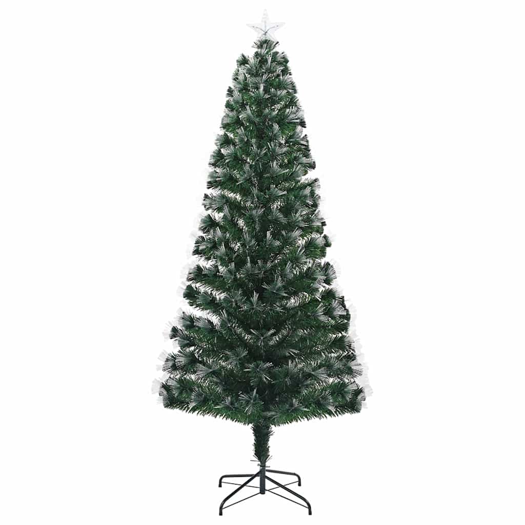 vidaXL Künstlicher Weihnachtsbaum mit 300 LEDs Grün 240 cm PVC