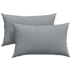 vidaXL Sofakissen 2 pcs Hellgrau 50 x 30 cm Stoff