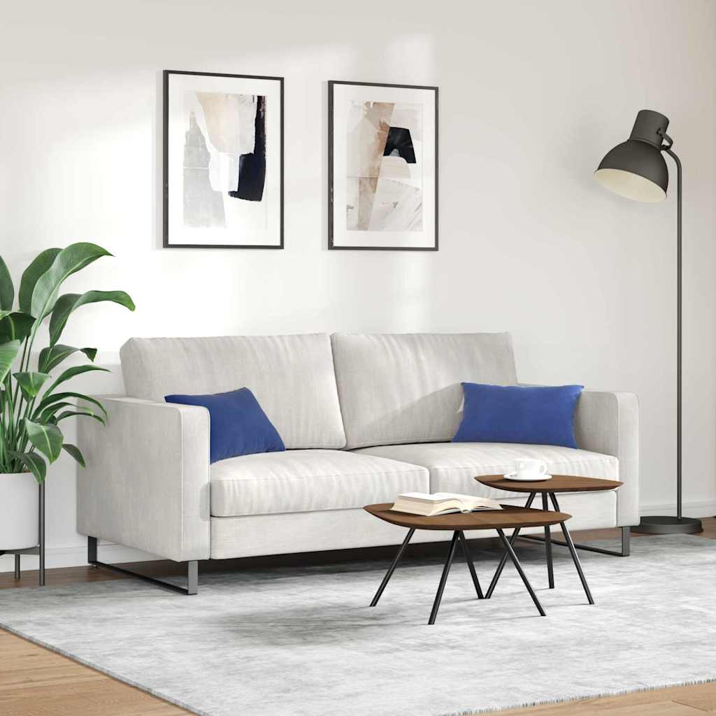 vidaXL Sofakissen 2 Stück Polizeiblau 50 x 30 cm Cordstoff
