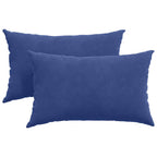 vidaXL Sofakissen 2 Stück Polizeiblau 50 x 30 cm Cordstoff
