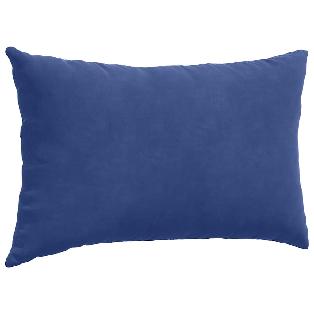 vidaXL Sofakissen 2 Stück Polizeiblau 50 x 30 cm Cordstoff