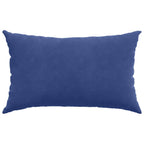 vidaXL Sofakissen 2 Stück Polizeiblau 50 x 30 cm Cordstoff