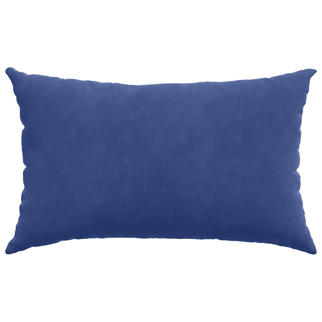 vidaXL Sofakissen 2 Stück Polizeiblau 50 x 30 cm Cordstoff