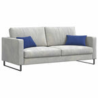 vidaXL Sofakissen 2 Stück Polizeiblau 50 x 30 cm Cordstoff