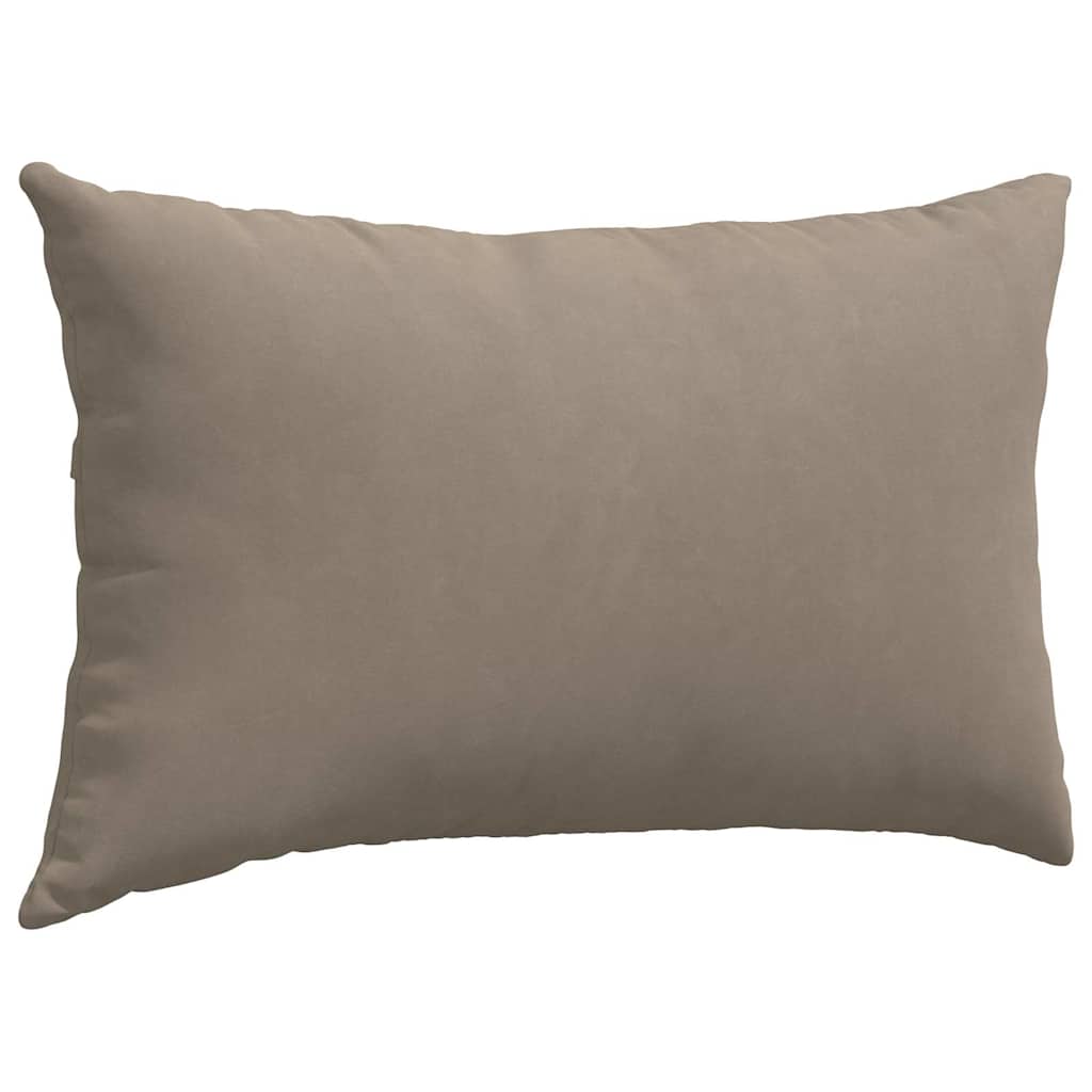 vidaXL Sofakissen 2 Stück Taupe 50 x 30 cm Stoff