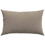 vidaXL Sofakissen 2 Stück Taupe 50 x 30 cm Stoff