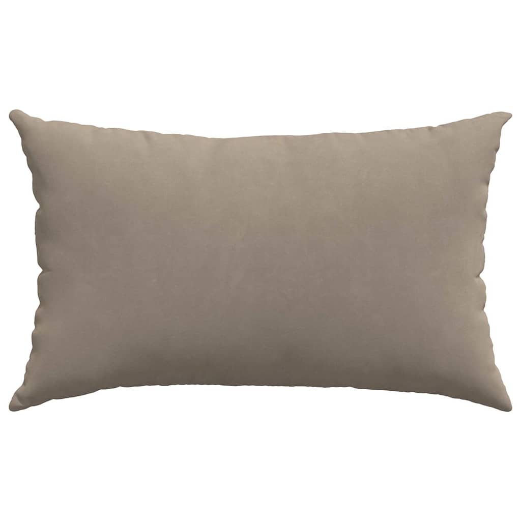 vidaXL Sofakissen 2 Stück Taupe 50 x 30 cm Stoff