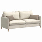 vidaXL Sofakissen 2 Stück Taupe 50 x 30 cm Stoff