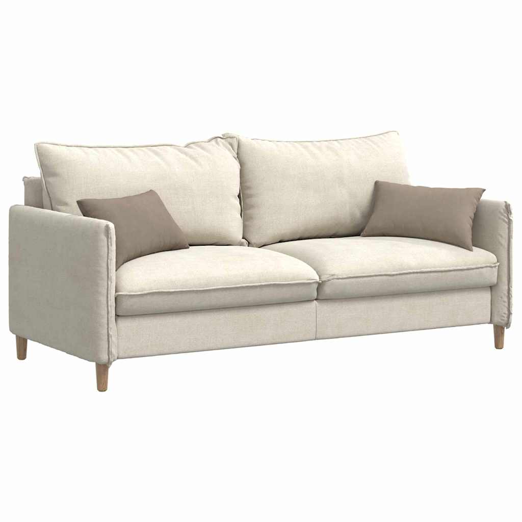 vidaXL Sofakissen 2 Stück Taupe 50 x 30 cm Stoff