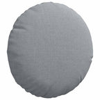 vidaXL Sitzkissen 2 pcs Hellgrau Ø30 x 13 cm Stoff