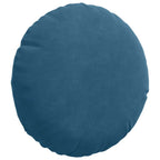 vidaXL Sitzkissen 2 pcs Blau Ø30 x 13 cm Samt