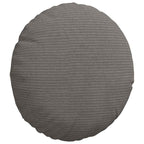 vidaXL Sitzkissen 2 pcs Hellgrau Ø30 x 13 cm Cordstoff