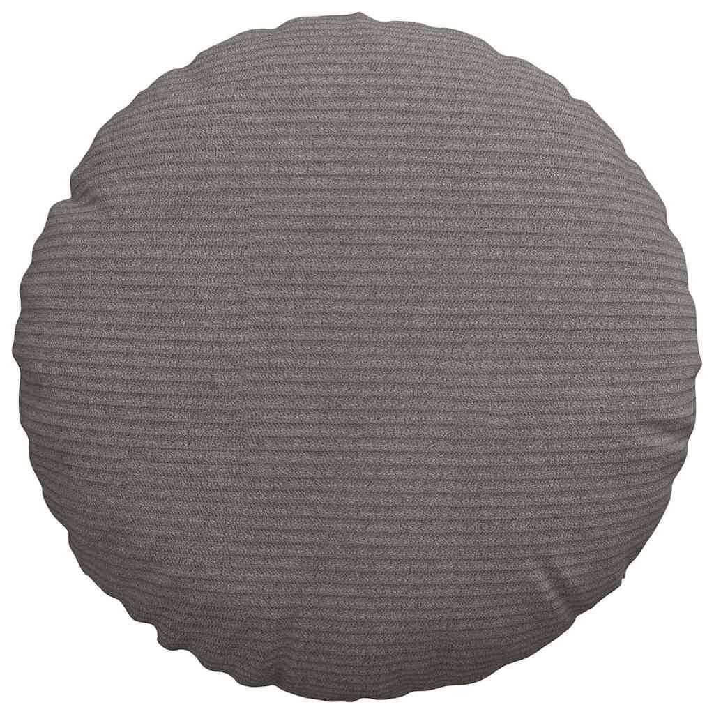 vidaXL Sitzkissen 2 pcs Hellgrau Ø30 x 13 cm Cordstoff