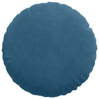 vidaXL Sitzkissen 2 Stück Blau Ø 40 x 13 cm Samt