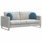 vidaXL Sitzkissen 2 Stück Blau Ø 40 x 13 cm Samt