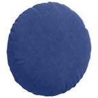 vidaXL Sitzkissen 2 Stück Polizeiblau Ø 40 x 13 cm Samt