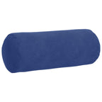 vidaXL Bolsterkissen 2 Stück Polizeiblau Ø 15 x 40 cm Cordstoff