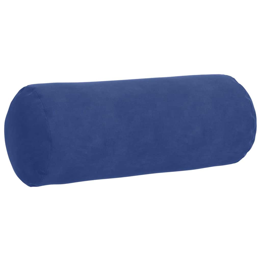 vidaXL Bolsterkissen 2 Stück Polizeiblau Ø 15 x 40 cm Cordstoff