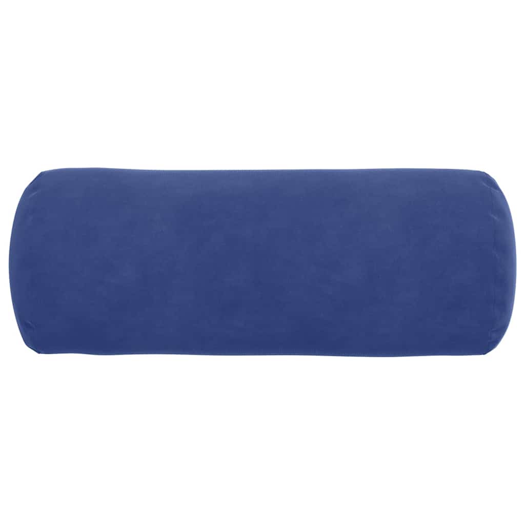 vidaXL Bolsterkissen 2 Stück Polizeiblau Ø 15 x 40 cm Cordstoff