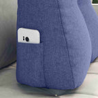 vidaXL Rücken Kissen Jeans blau 45 x 24 x 50 cm Stoff