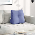 vidaXL Rücken Kissen Jeans blau 45 x 24 x 50 cm Stoff