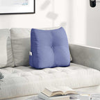 vidaXL Rücken Kissen Jeans blau 45 x 24 x 50 cm Stoff