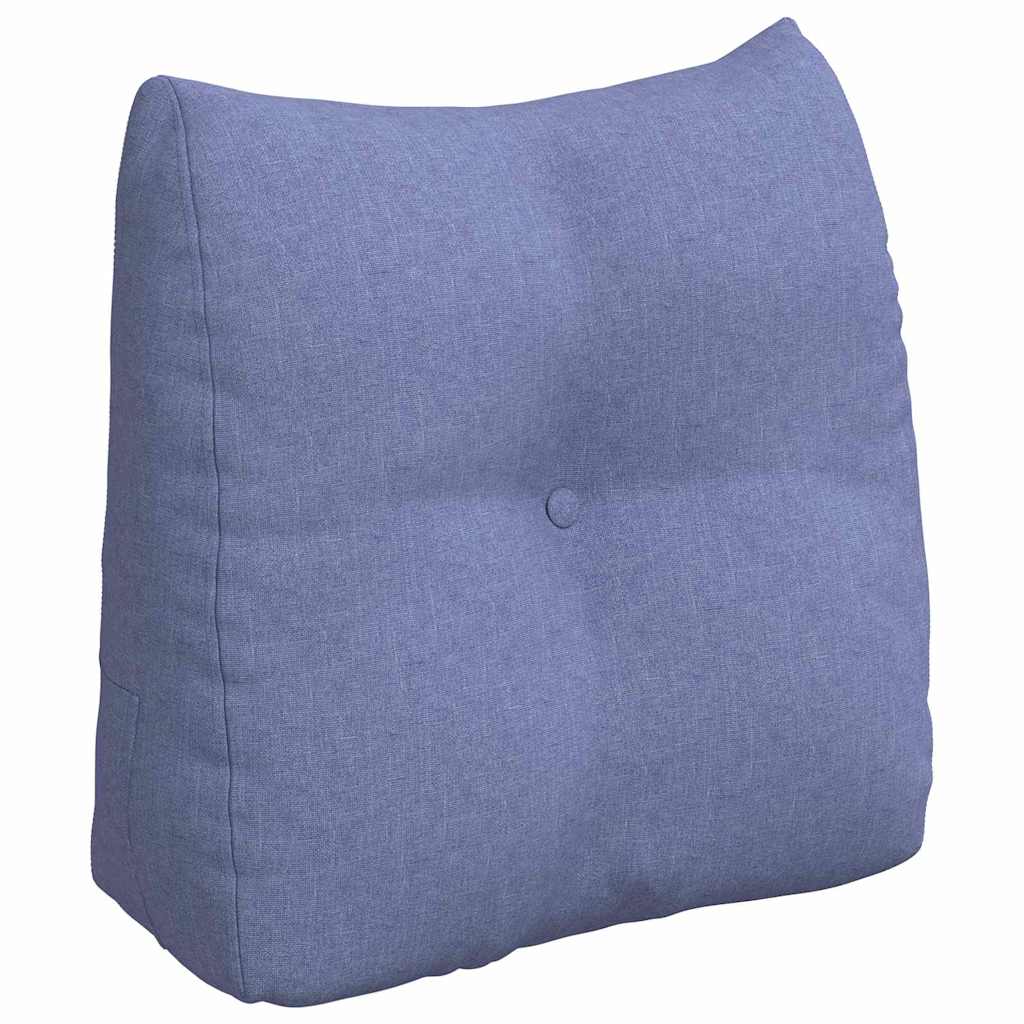 vidaXL Rücken Kissen Jeans blau 45 x 24 x 50 cm Stoff