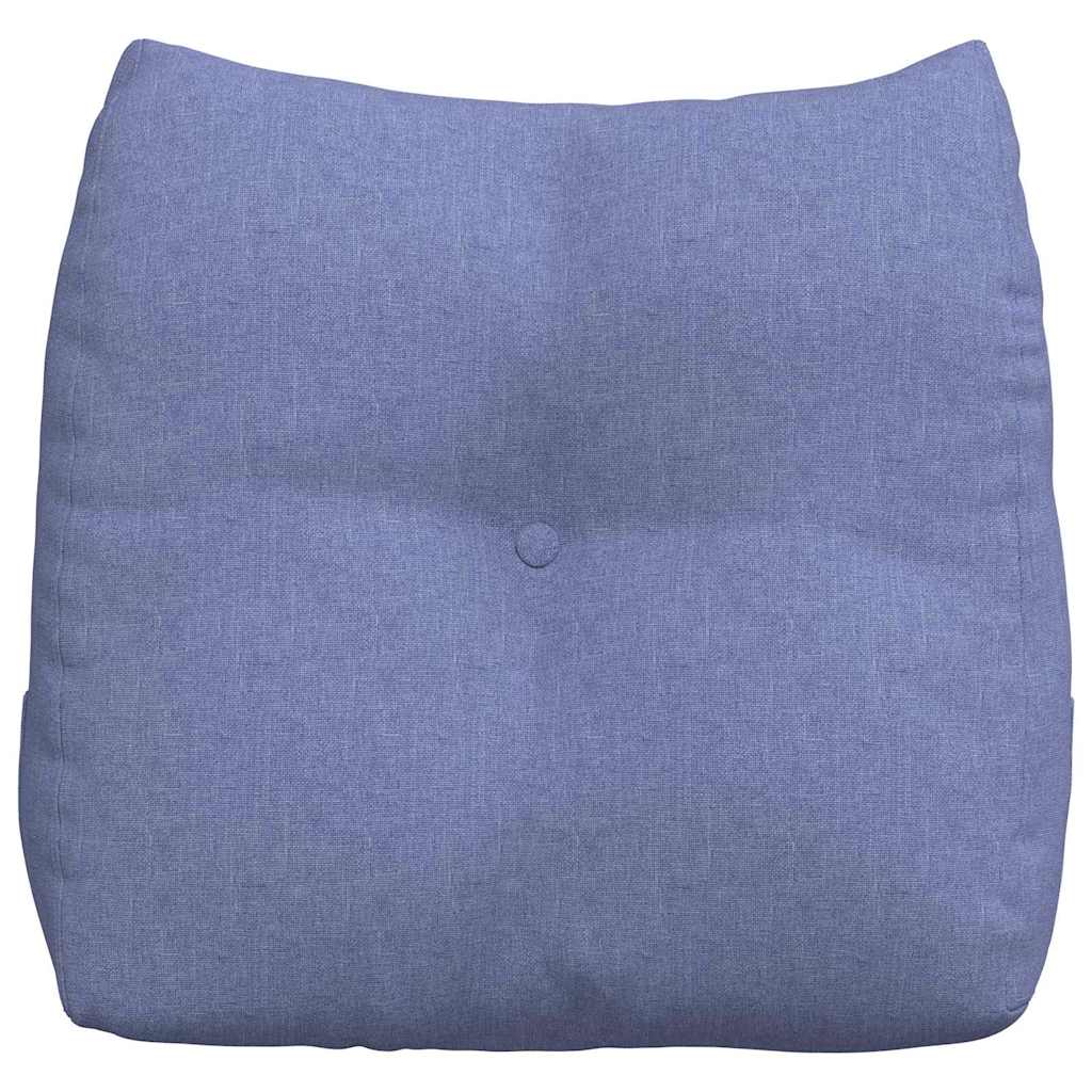 vidaXL Rücken Kissen Jeans blau 45 x 24 x 50 cm Stoff