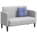 vidaXL Rücken Kissen Jeans blau 45 x 24 x 50 cm Stoff