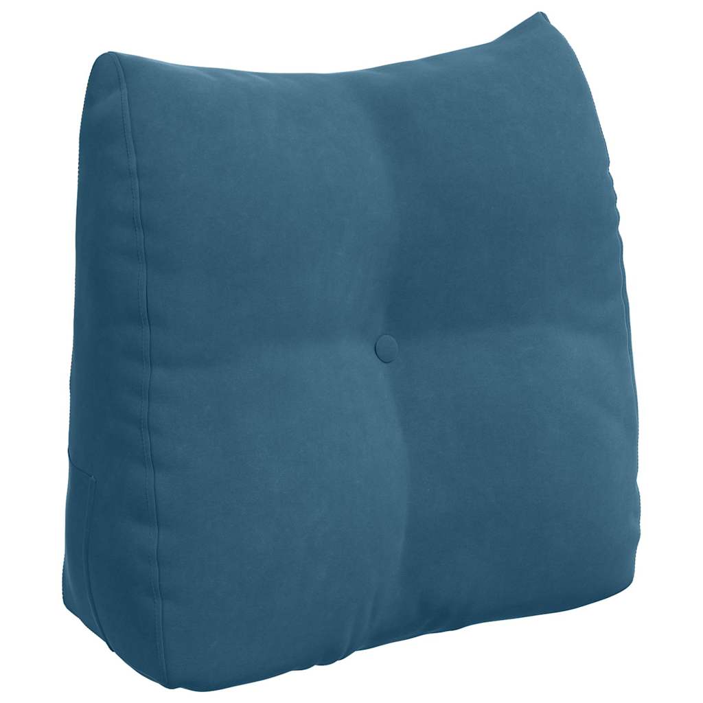 vidaXL Rückenkissen Blau 45 x 24 x 50 cm Samt