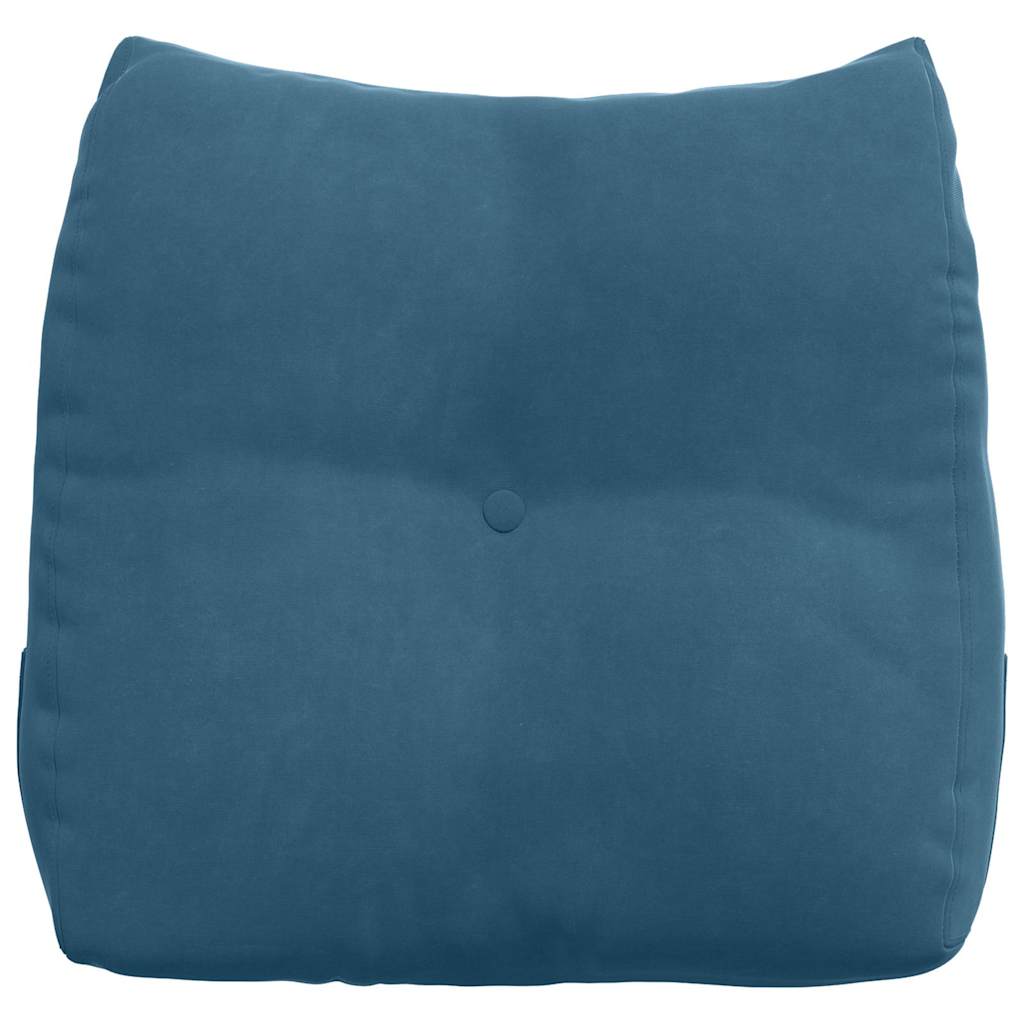 vidaXL Rückenkissen Blau 45 x 24 x 50 cm Samt
